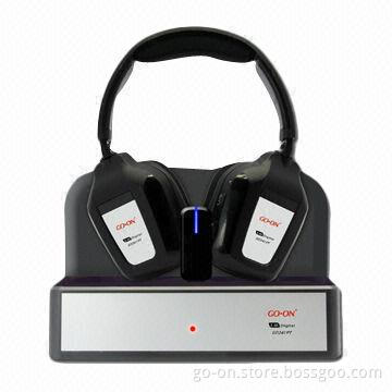 New 2.4GHz Wireless Headphones with Hi-fi Dock for Both PC and TV Use